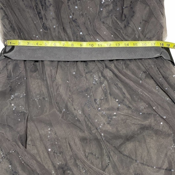 TULLE Dress with Sequin Applique and Bubble Hem - Picture 10 of 12